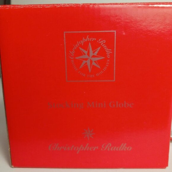 Christopher Radko Stocking Mini Snowglobe Christmas 4 x 4 Presents Santa Claus - Picture 11 of 12